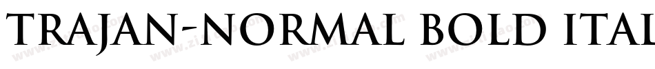 Trajan-Normal Bold Italic字体转换